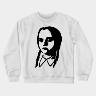 original wednesday addams outline Crewneck Sweatshirt